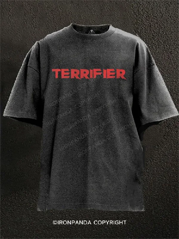 Urban Style T-shirt-Terrifier  Washed Gym Shirt