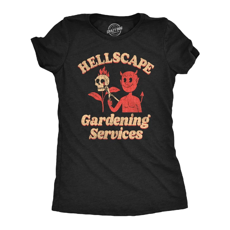 Retro Style T-shirt-Hellscape Gardening Services Women's T Shirt