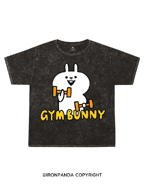 Bohemian Style T-shirt-Gym Bunny Kids Washed T-Shirt