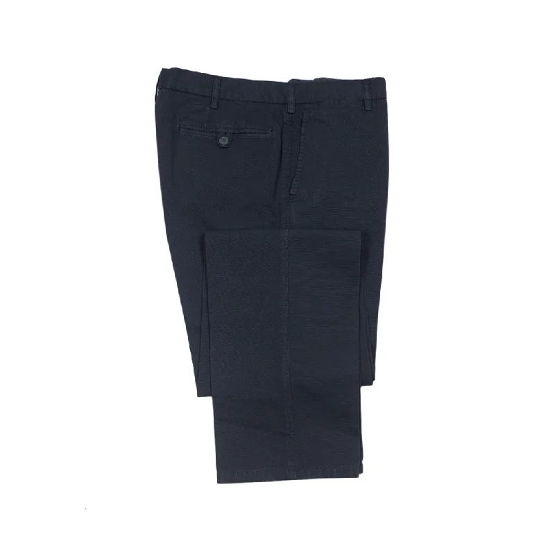 Soft Cotton Pajama Pants-Navy medium-weight cotton/linen trousers (restock)