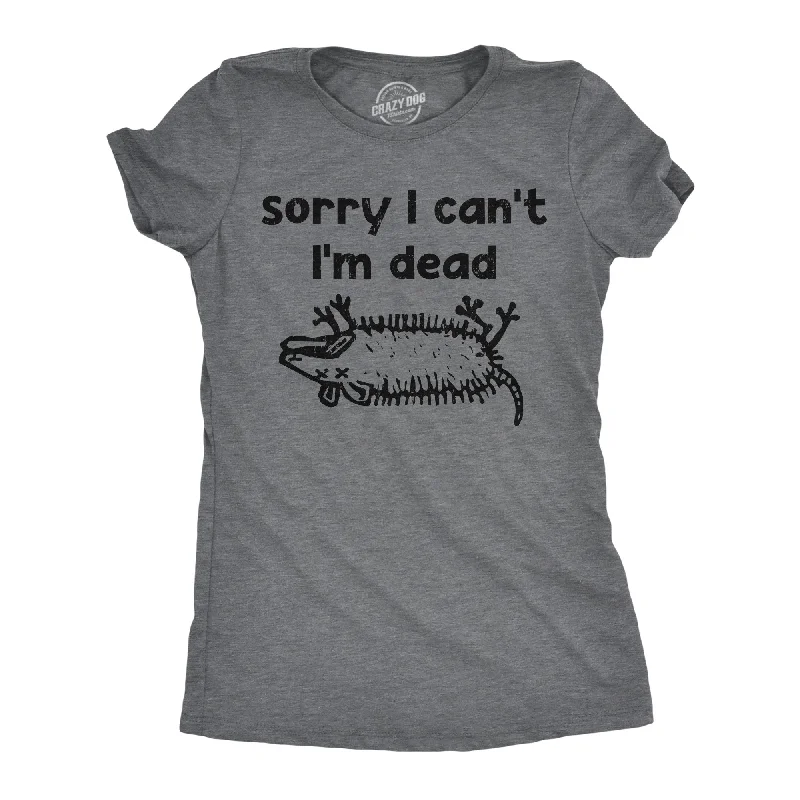 Oversized Vintage T-shirt-Sorry I Cant Im Dead Women's T Shirt