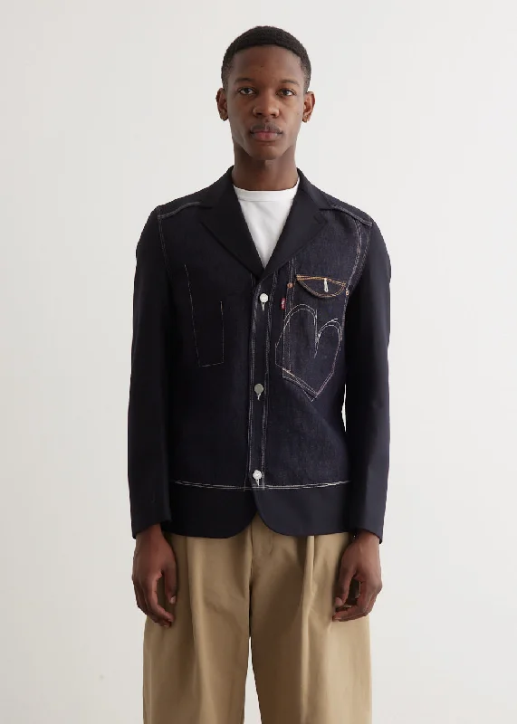 Lightweight Summer Jacket-x Levis Denim Wool Jacket