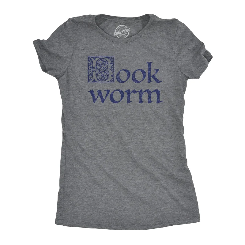 Graphic Tee For Casual Wear-Book Worm Women's T Shirt