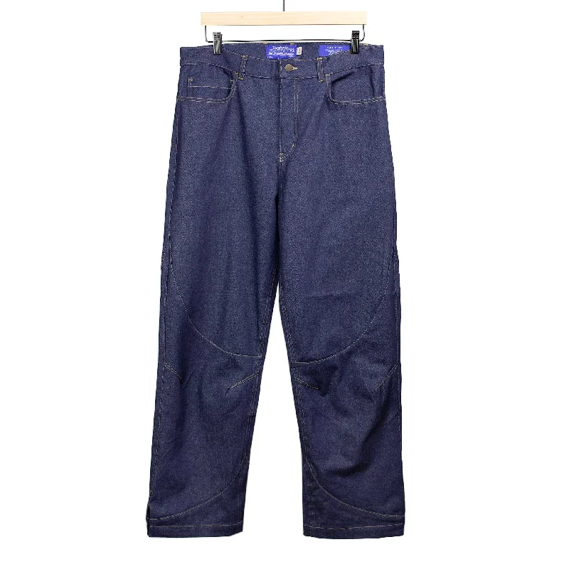 Classic Denim Pants-Range pant trousers in scoured indigo denim