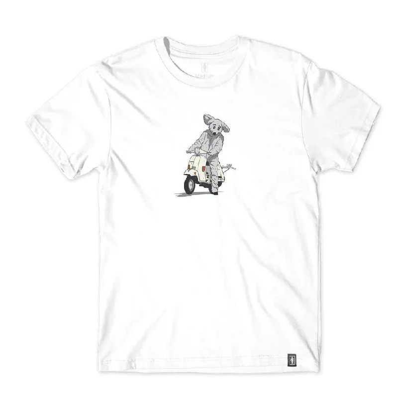 Oversized Vintage Graphic T-shirt-[Girl Skateboards] Mouse Tee - White