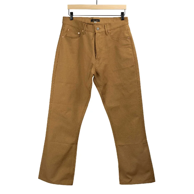 Comfortable Stretch Pants-Rodeo trousers in brown duck canvas