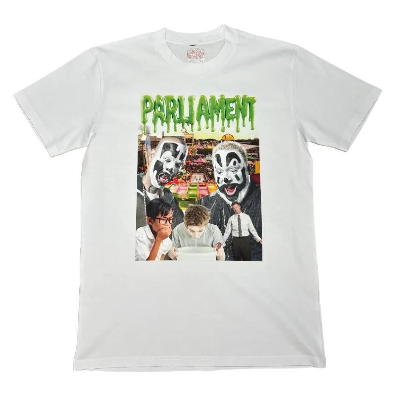 Plain T-shirt With Logo-Parliament - Ekka Holiday Tee - White