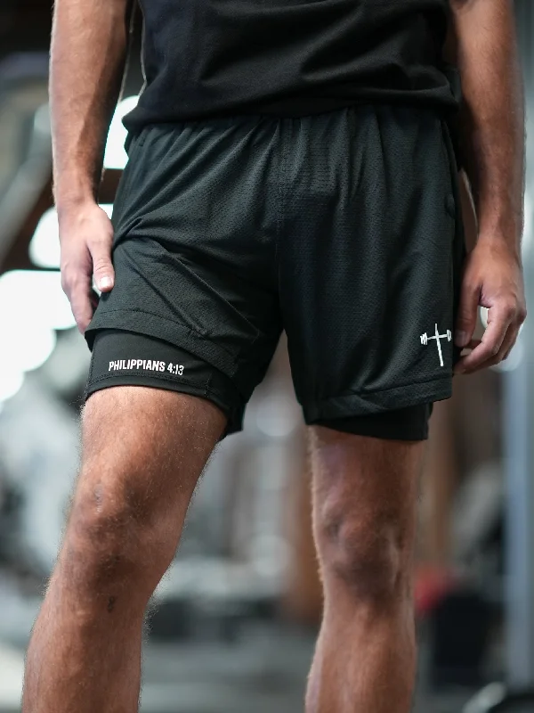 Custom Logo Shorts-Phil 4:13 Liner Shorts