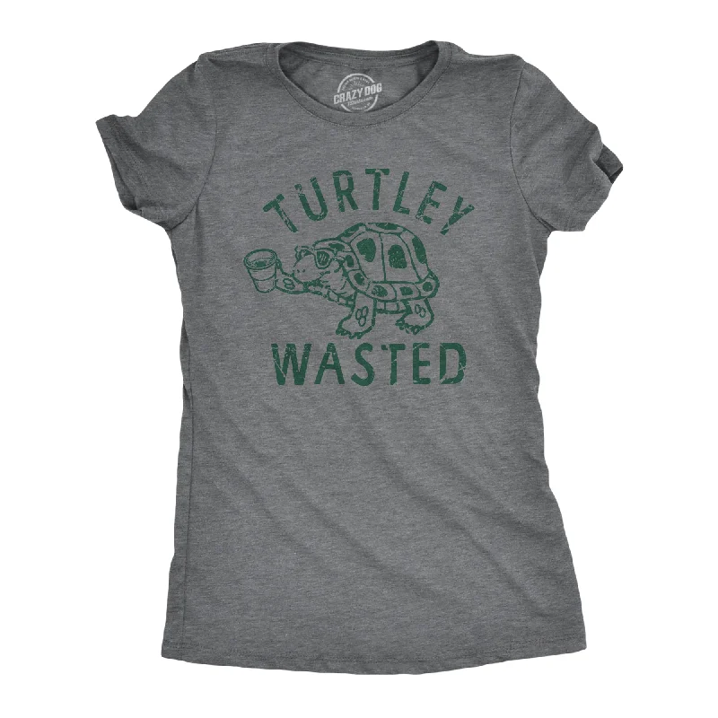 Personalized T-shirt-Turtley Wasted Women's T Shirt