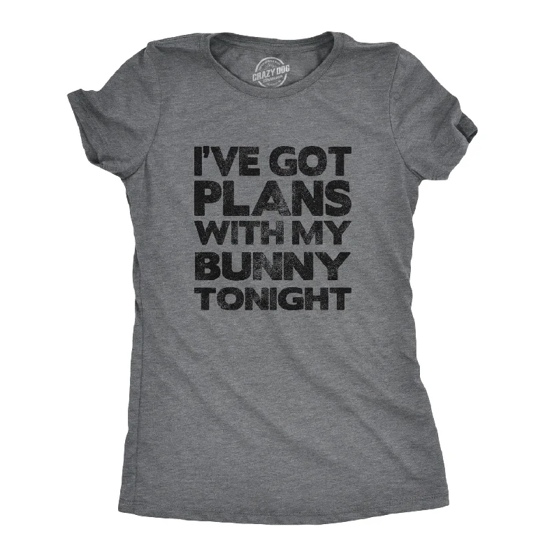 Colorful T-shirt For Kids-I've Got Plans With My Bunny Tonight Women's T Shirt