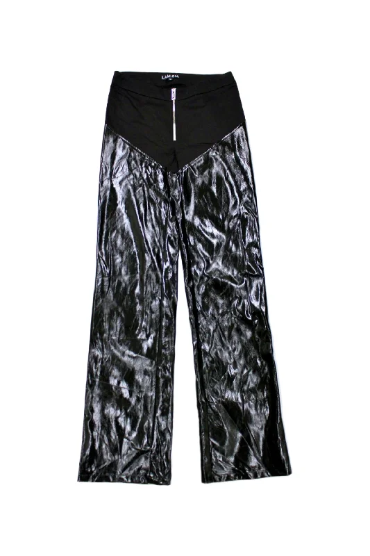 Custom Embroidered Pants-I.AM.GIA - Patent Pants