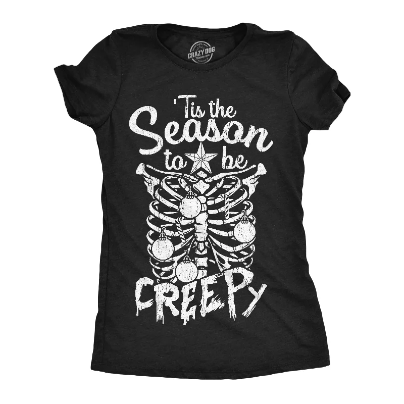 90s Graphic T-shirt-Tis The Season To Be Creepy Women's T Shirt