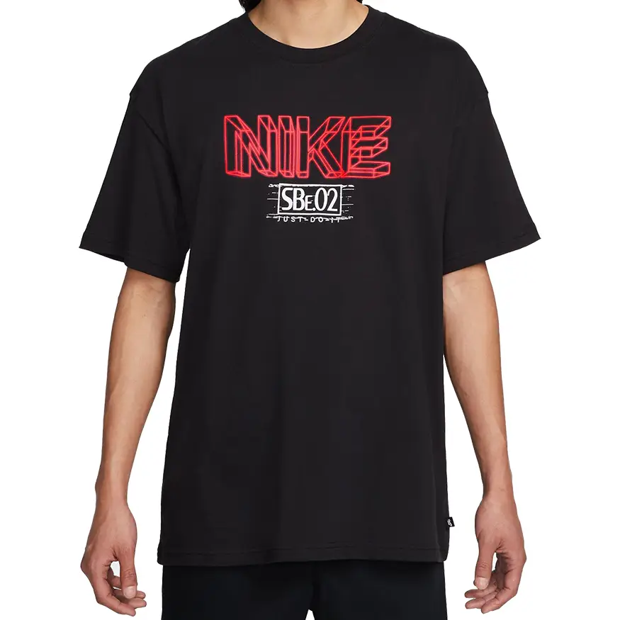 Sustainable Fashion T-shirt-Nike SB Mens Skate Tee Shirt - Black