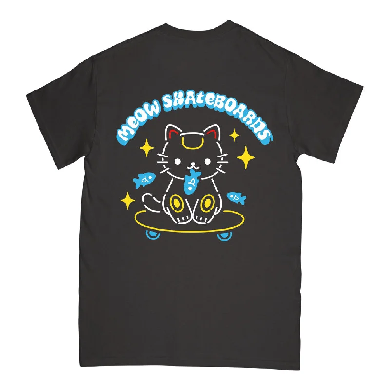 All-over Print T-shirt-Tuna Cat Tee [Black]