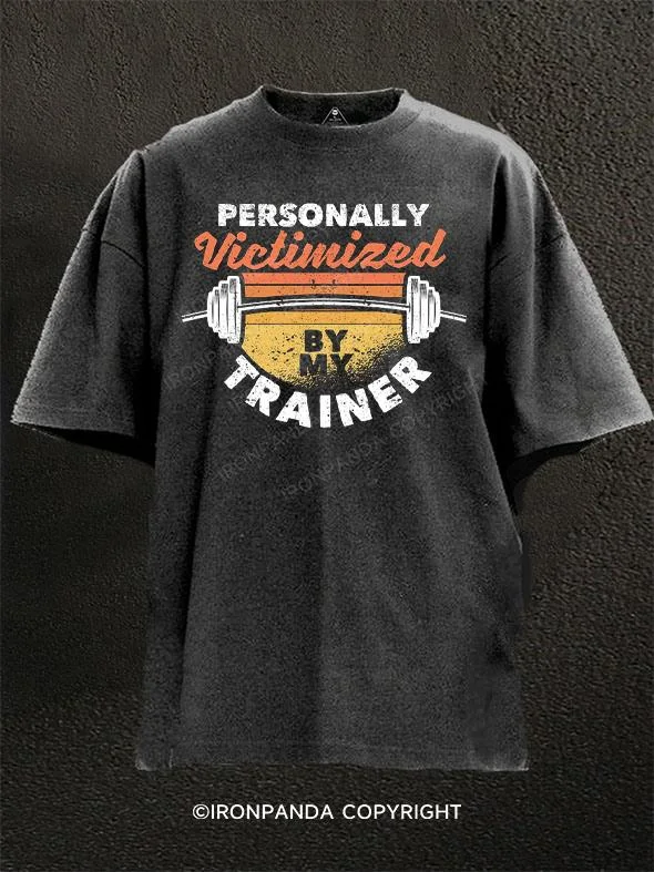 Personalized T-shirt-Personal sacrifice of my trainer Washed Gym Shirt