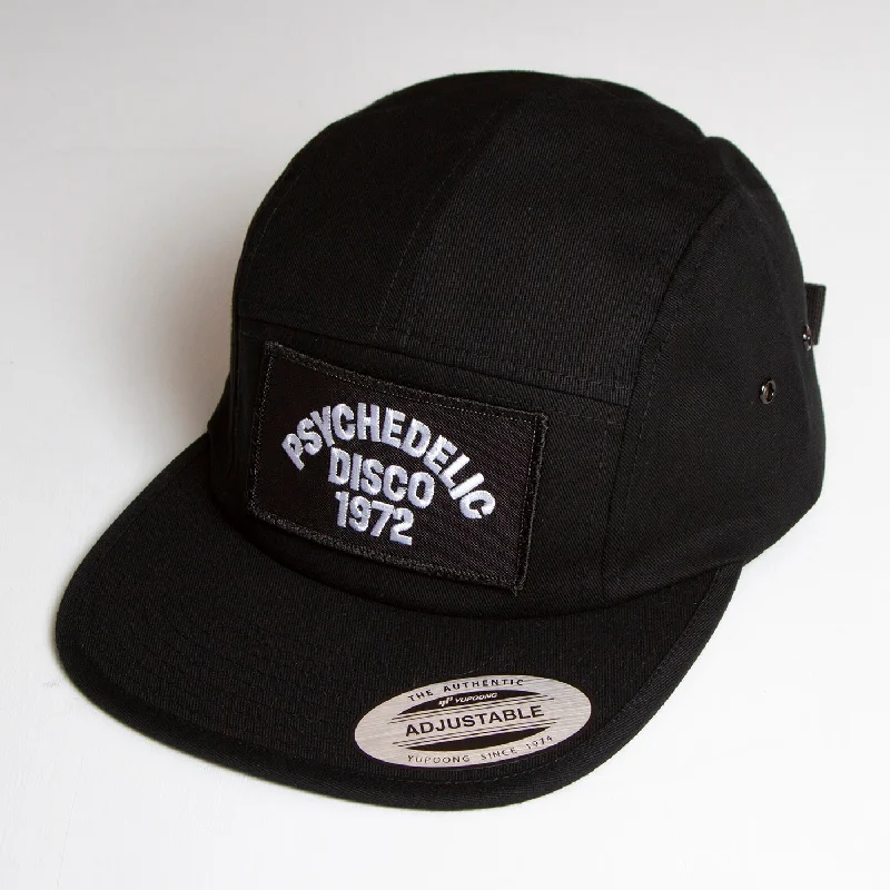 Casual Baseball Hat-1972 Psychedelic Disco - 5 Panel Cap - Black