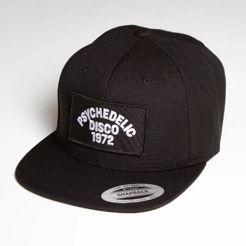 Classic Wool Hat-1972 Psychedelic Disco - Snapback - Black