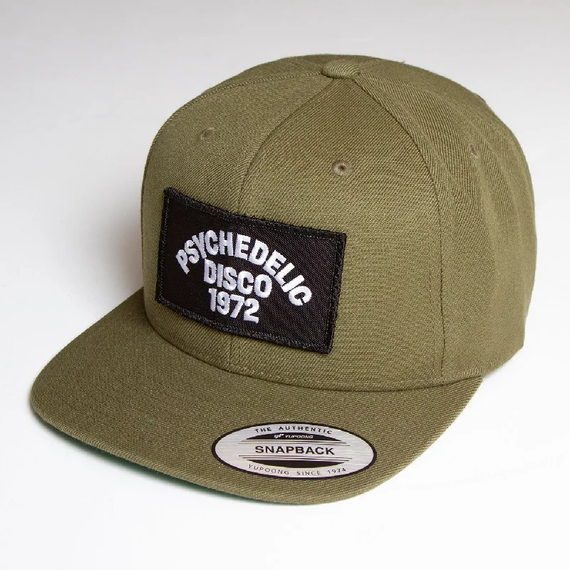 Trendy Bucket Hat-1972 Psychedelic Disco - Snapback - Khaki