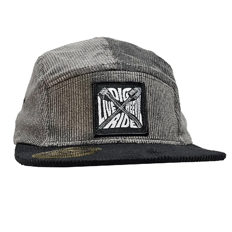 Stylish Wide-brim Hat-DIG, RIDE.. CAMPER HAT // BLACK CORDUROY