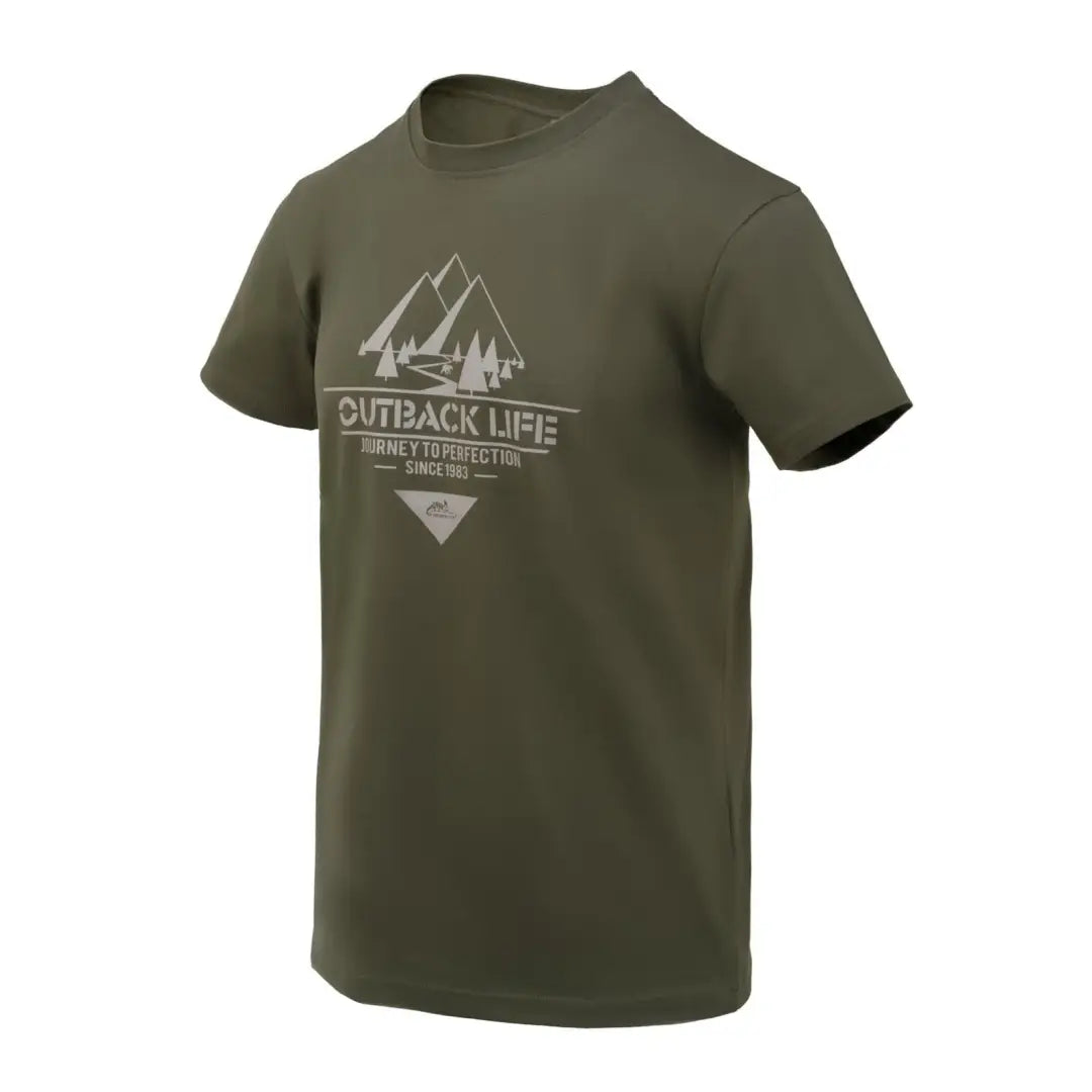 Cool Custom Printed T-shirt-Helikon-Tex Outback Life Cotton T-Shirt