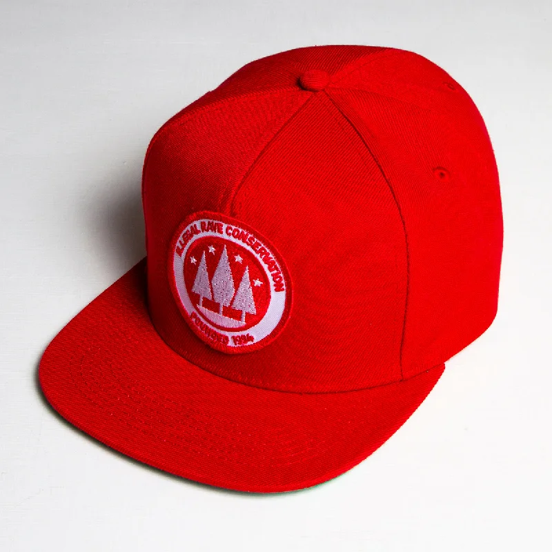 Custom Embroidered Baseball Hat-IIlegal Rave - Snapback - Full Red