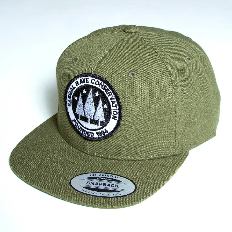 Casual Baseball Hat-Illegal Rave - Snapback - Khaki