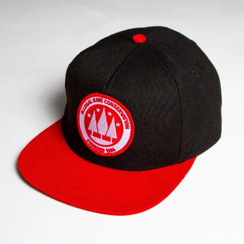 Vintage Checkered Hat-Illegal Rave - Snapback - Red & Black