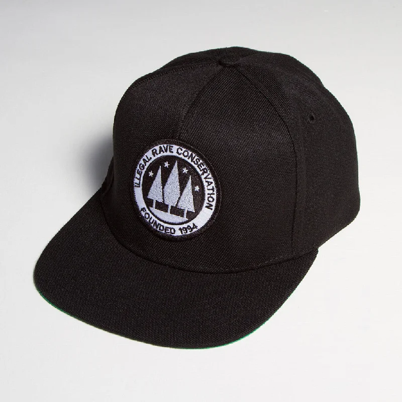 Classic Wool Hat-Illegal Rave - Snapback - Black