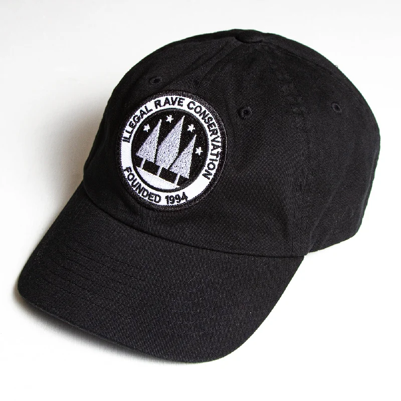 Soft Cotton Hat-Illegal Rave - Trek Cap - Black