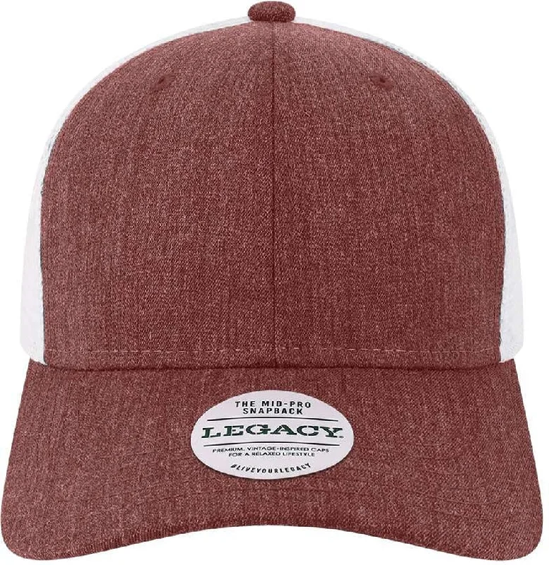 Melange Burgundy/White