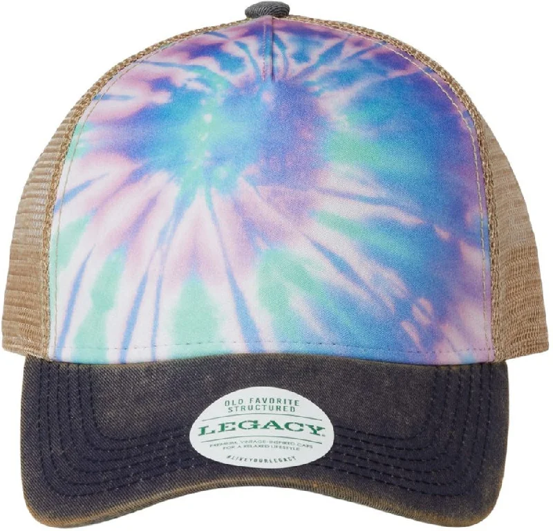 Pastel Tie Dye/Navy/Khaki