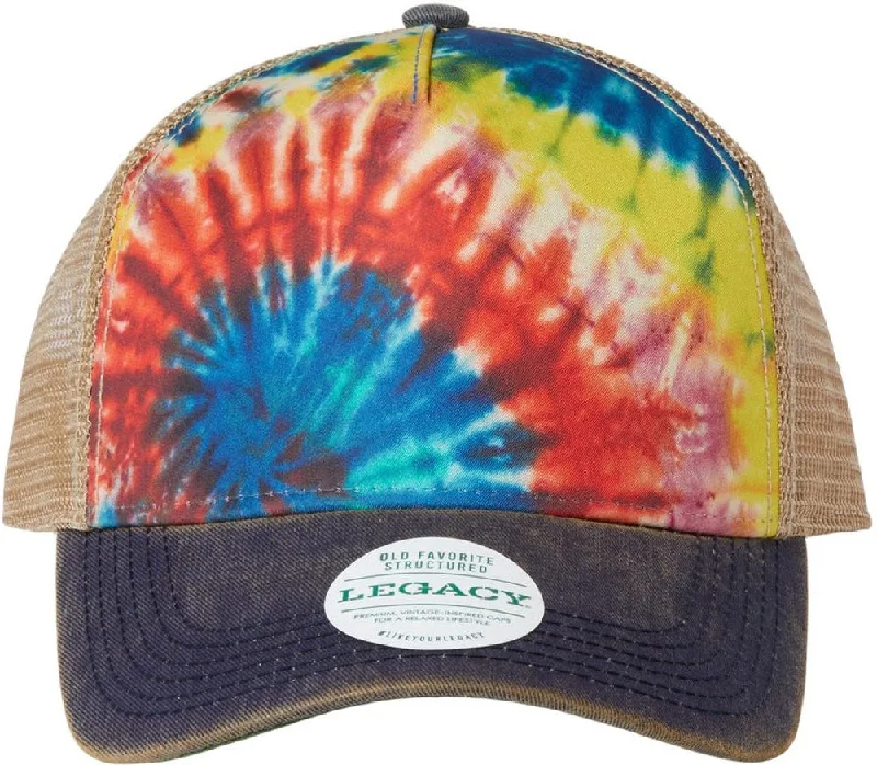 Rainbow Tie Dye/Navy/Khaki