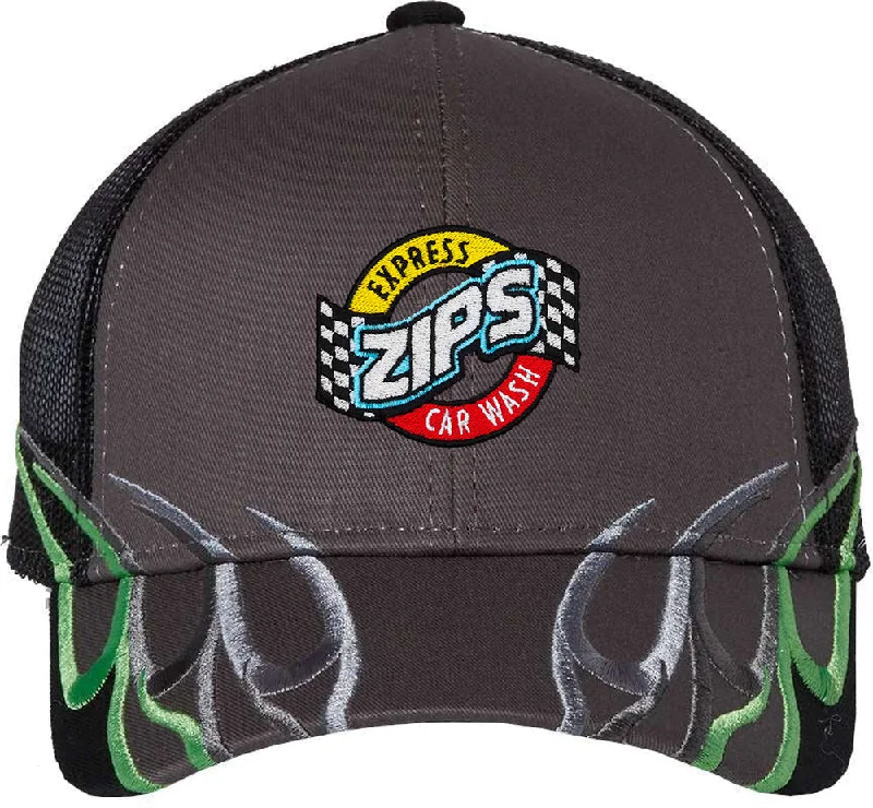 Custom Color Hat-Outdoor Cap Flame Mesh-Back Cap