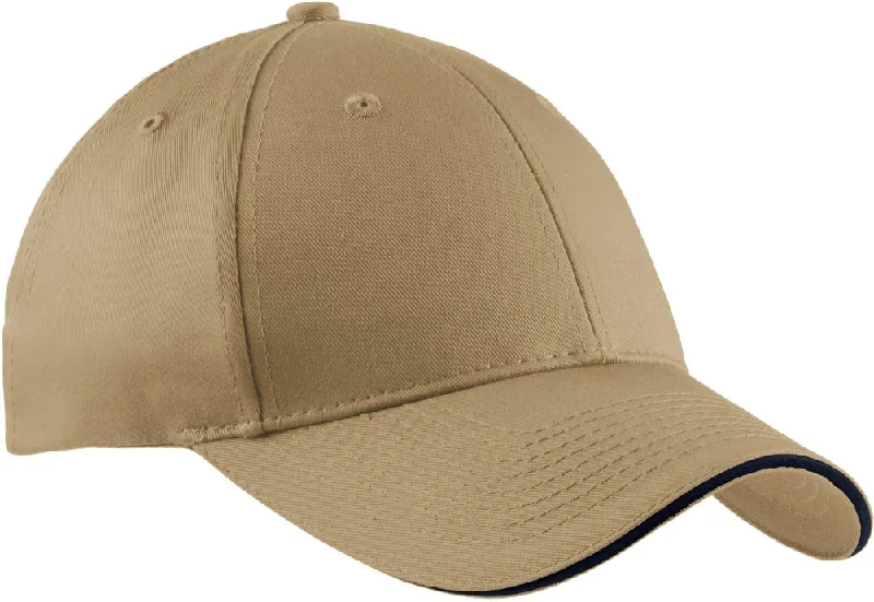 Soft Cotton Hat-OUTLET-Port & Company Sandwich Bill Cap