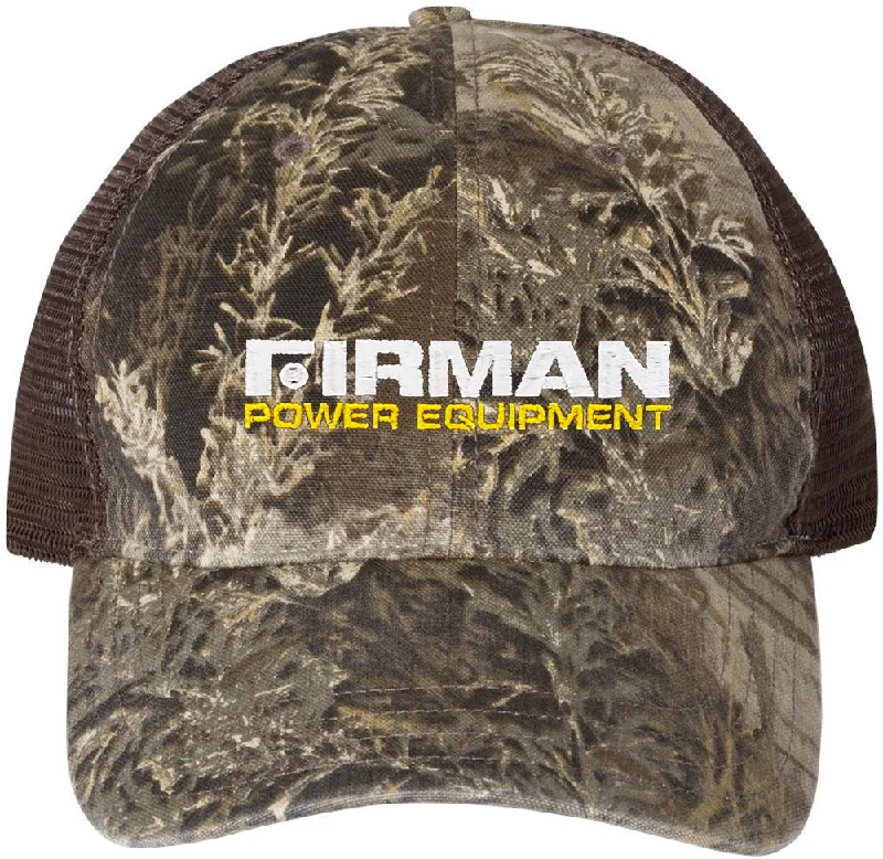 Custom Printed Hat-Richardson Washed Printed Trucker Cap