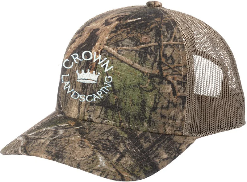 Adjustable Cotton Hat-Russell Outdoors Camo Snapback Trucker Cap