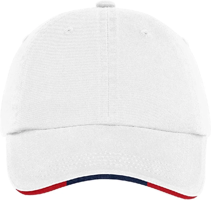 White/Classic Navy/Red