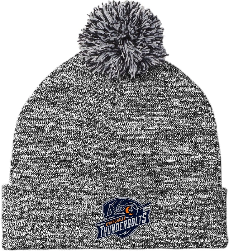 Fashionable Trucker Hat-Sport-Tek Heather Pom Pom Beanie