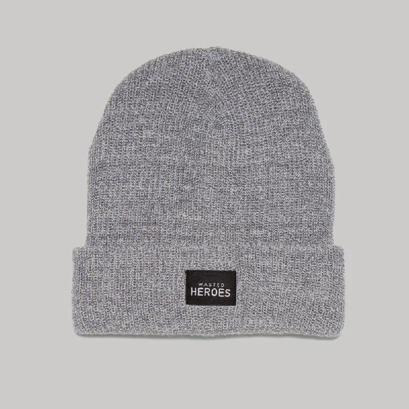 Stylish Snapback Hat-Wasted Heroes - Beanie - Grey