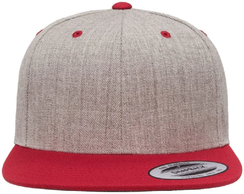 Heather Grey/Red